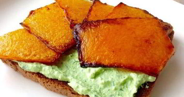 Рецепт Брускетты с жареной тыквой