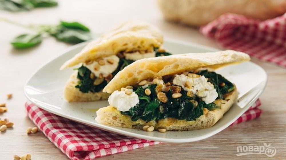 Как приготовить брускетту со шпинатом