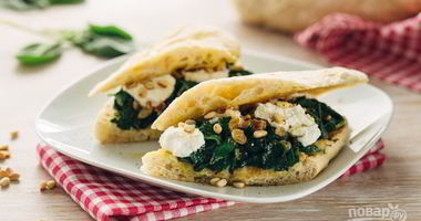 Рецепт Брускетты со шпинатом