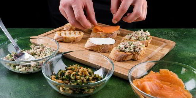 Рецепт трио из брускетт