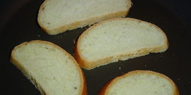 Рецепт зеленой брускетты с креветками