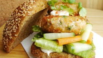 Рецепт Азиатских рыбных бургеров