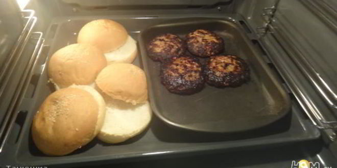 Рецепт бургера по-кадженски с соусом из хрена и сметаны