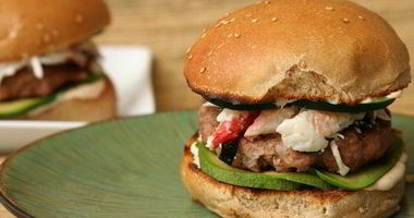 Рецепт Бургеров с говядиной и крабовым мясом