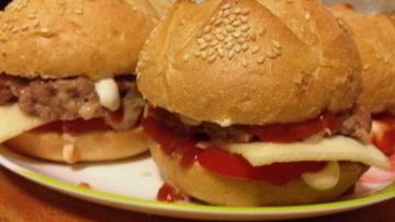 Рецепт Быстрого гамбургера