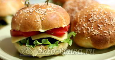 Рецепт Домашнего гамбургера
