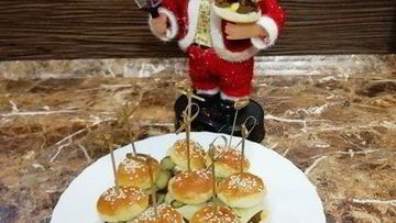 Рецепт Фуршетных мини-бургеров с курицей фри