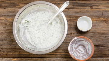 Рецепт Грильбургера с дзадзики