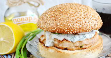 Рецепт Куриного бургера Тандури