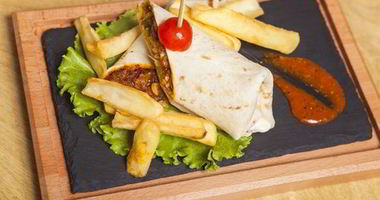 Рецепт Буррито с фаршем и грибами