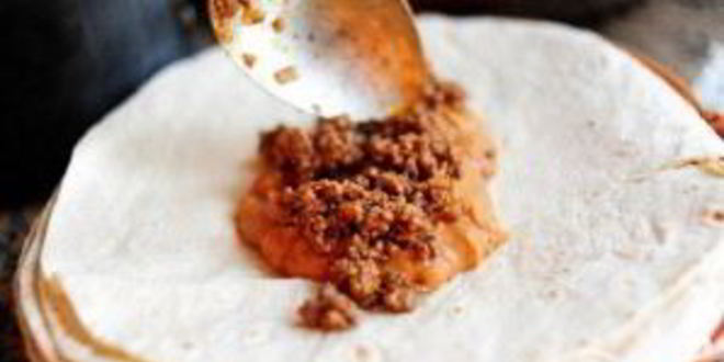 Рецепт буррито с говядиной и фасолью