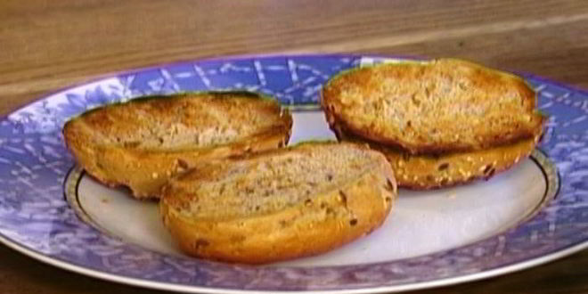 Рецепт бутерброда с раками и маскарпоне