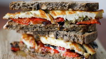 Рецепт Бутербродов с баклажанами и чесноком