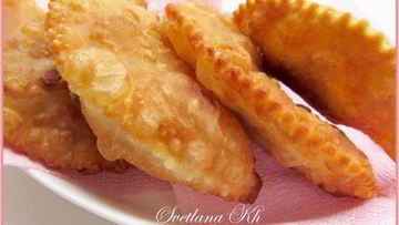 Рецепт Чебуреков на минералке с пикантной начинкой