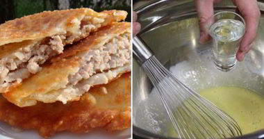 Рецепт Чебуреков на водке