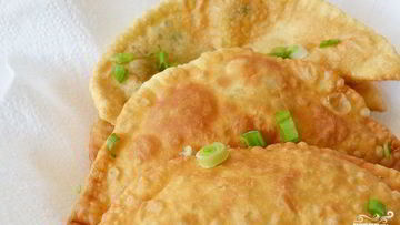 Рецепт Чебуреков с брынзой и зеленью