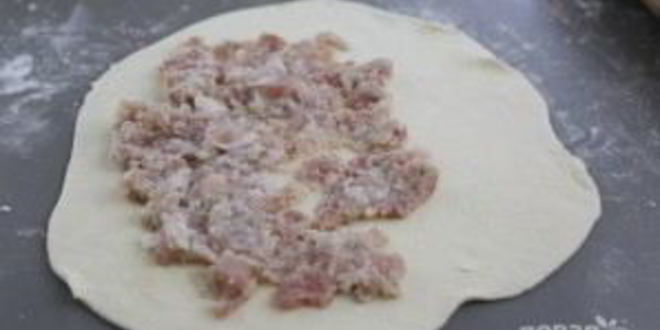 Рецепт теста для чебуреков с мясом