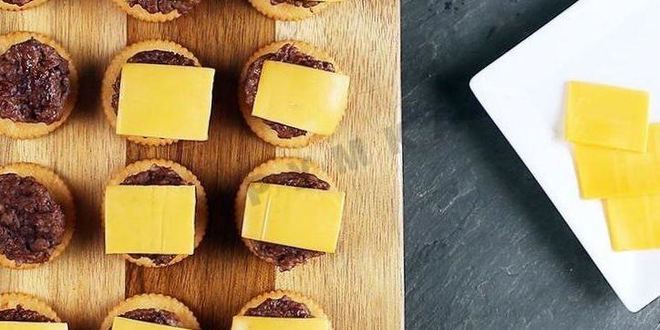 Рецепт канапе чизбургер