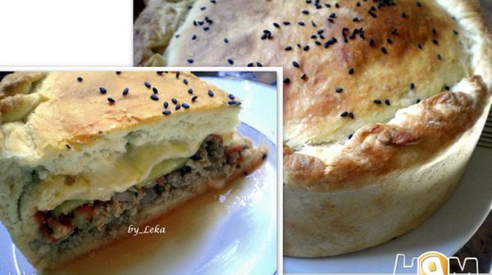 Как приготовить мясной пирог чизбургер