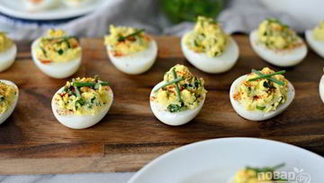 Рецепт Фаршированных вареных яиц