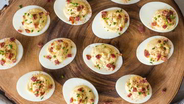 Рецепт Фаршированных яиц с беконом