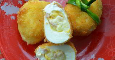 Рецепт Фаршированных яиц в сухарях