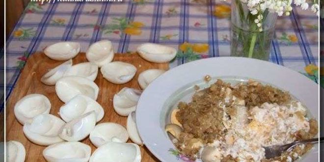 Рецепт фаршированых яиц