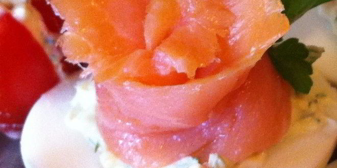 Рецепт яиц фаршированных семгой