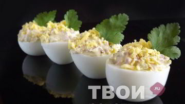 Рецепт Яиц, фаршированных ветчиной
