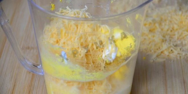 Рецепт закуски яйца фаршированные зеленью с твердым сыром