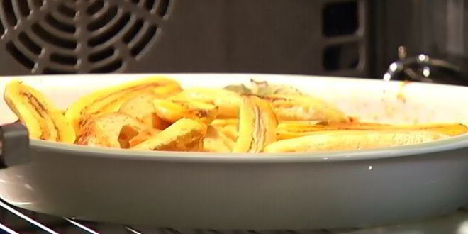 Рецепт французских гренков с бананами и карамельным соусом