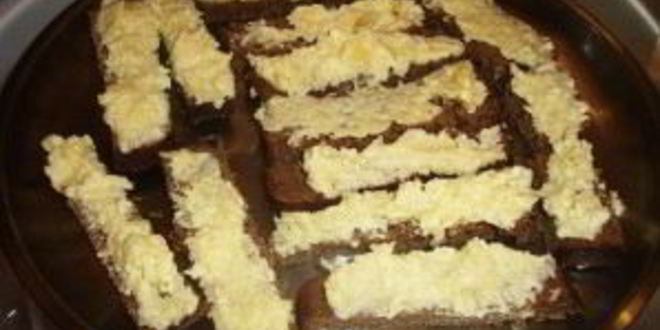 Рецепт гренков из черного хлеба с сыром