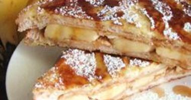 Рецепт Гренков с бананом и арахисовой пастой