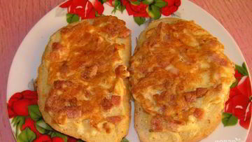 Рецепт Гренков с сыром, яйцом и колбасой