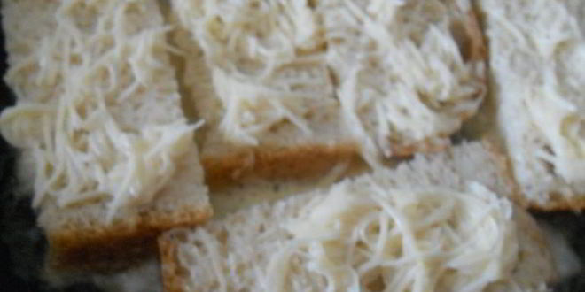 Рецепт гренков с сыром