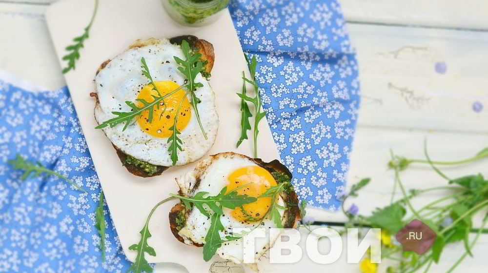 Как приготовить гренки с яйцом