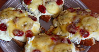 Рецепт Гренков с запеченным творогом