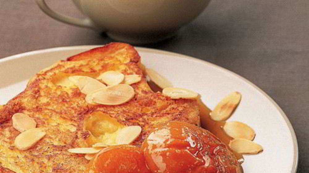 Как приготовить миндальные гренки с абрикосами