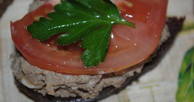 Рецепт Пикантных гренков с печенью