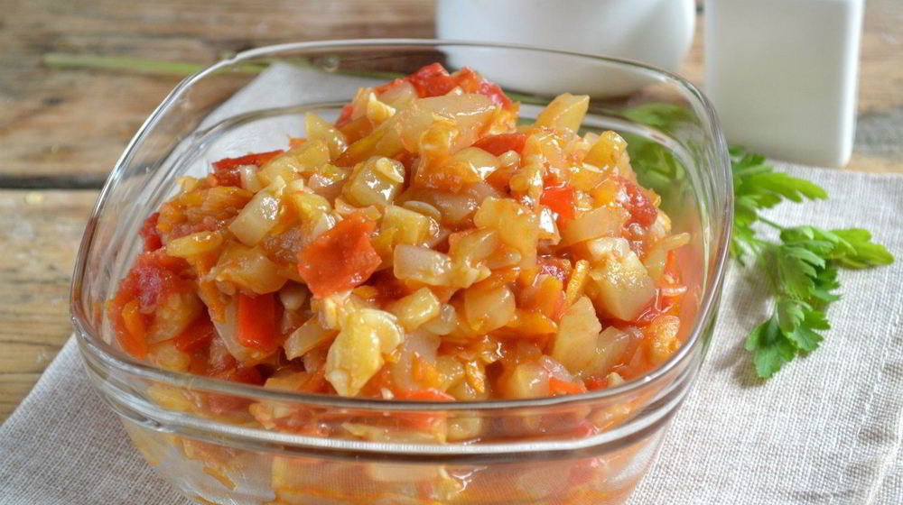 Как приготовить икру кабачковую с перцем и помидорами