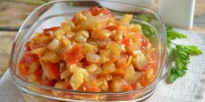 Рецепт икры кабачковой с перцем и помидорами