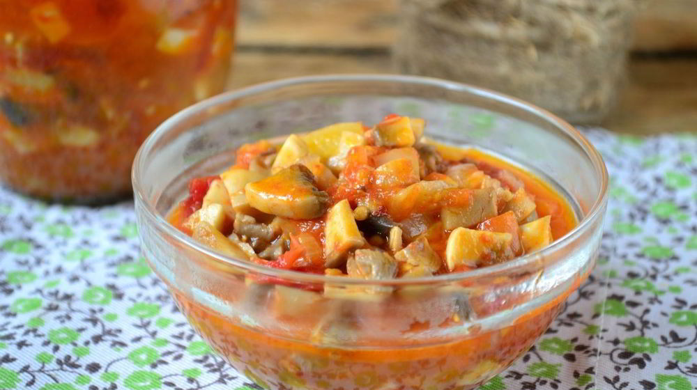 Как приготовить овощную икру с грибами на зиму