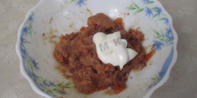 Рецепт канапе делис с ветчиной и фасолью