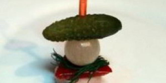 Рецепт канапе из мяса и овощей