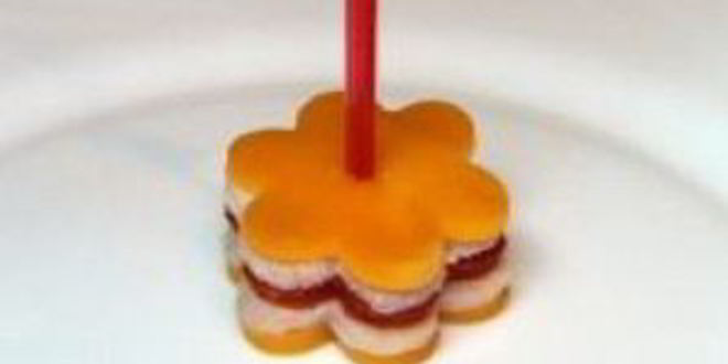 Рецепт канапе из мяса и овощей