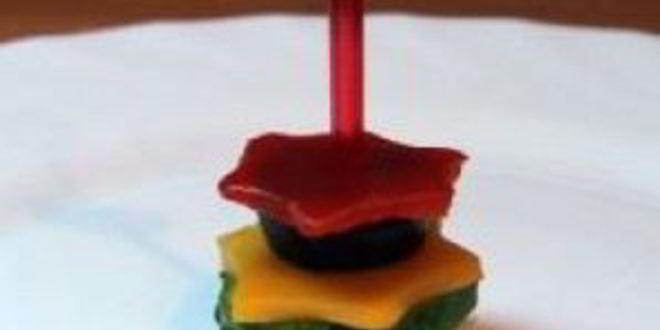 Рецепт канапе из мяса и овощей