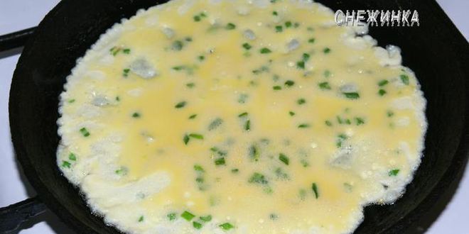 Рецепт канапе из омлета с творогом