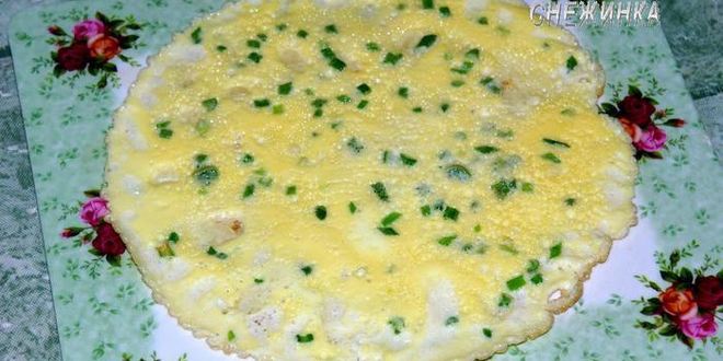 Рецепт канапе из омлета с творогом