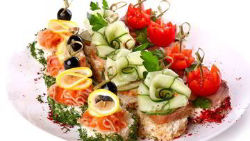 Рецепт Канапе мимоза