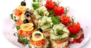 Рецепт Канапе мимоза